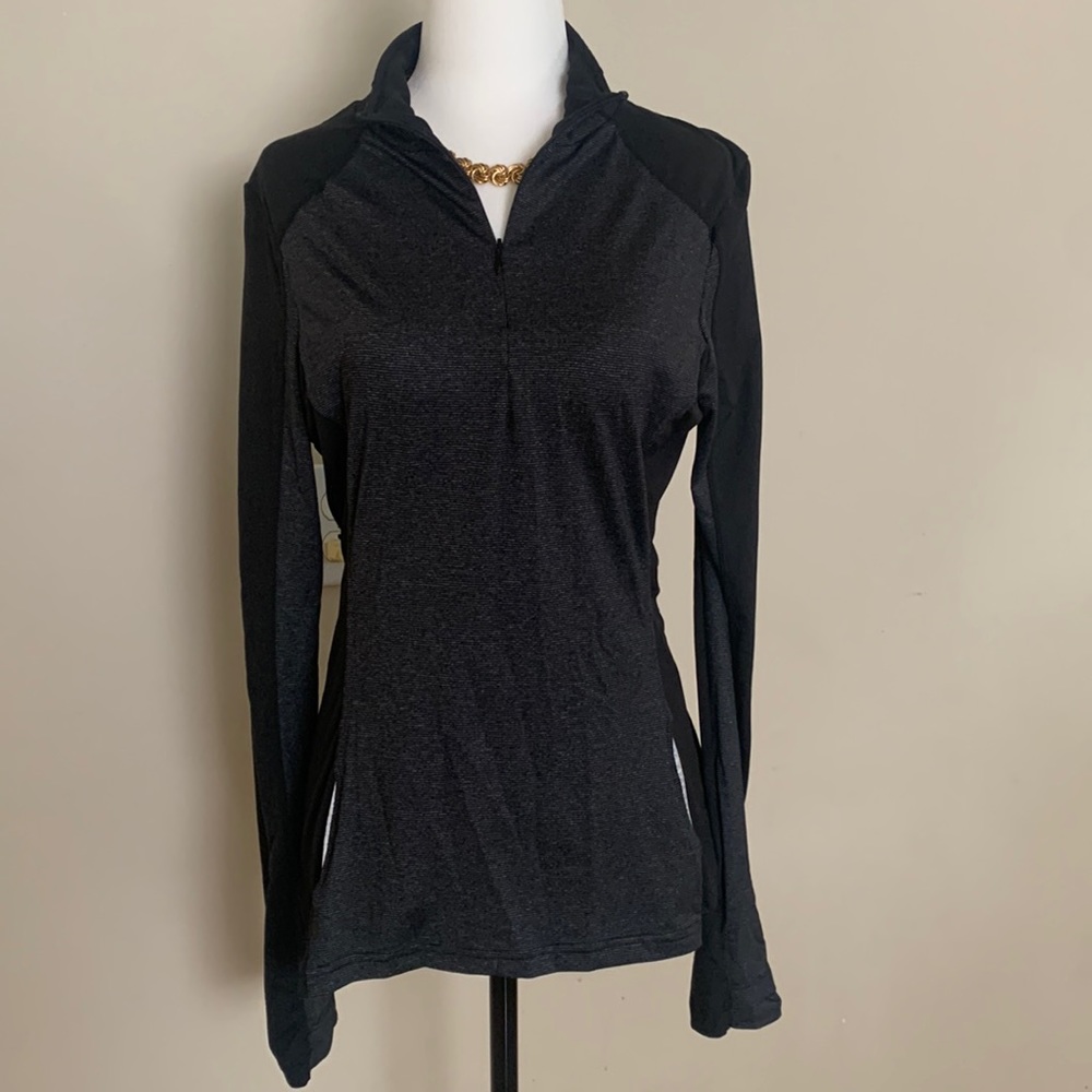 Prana grey and black sports top